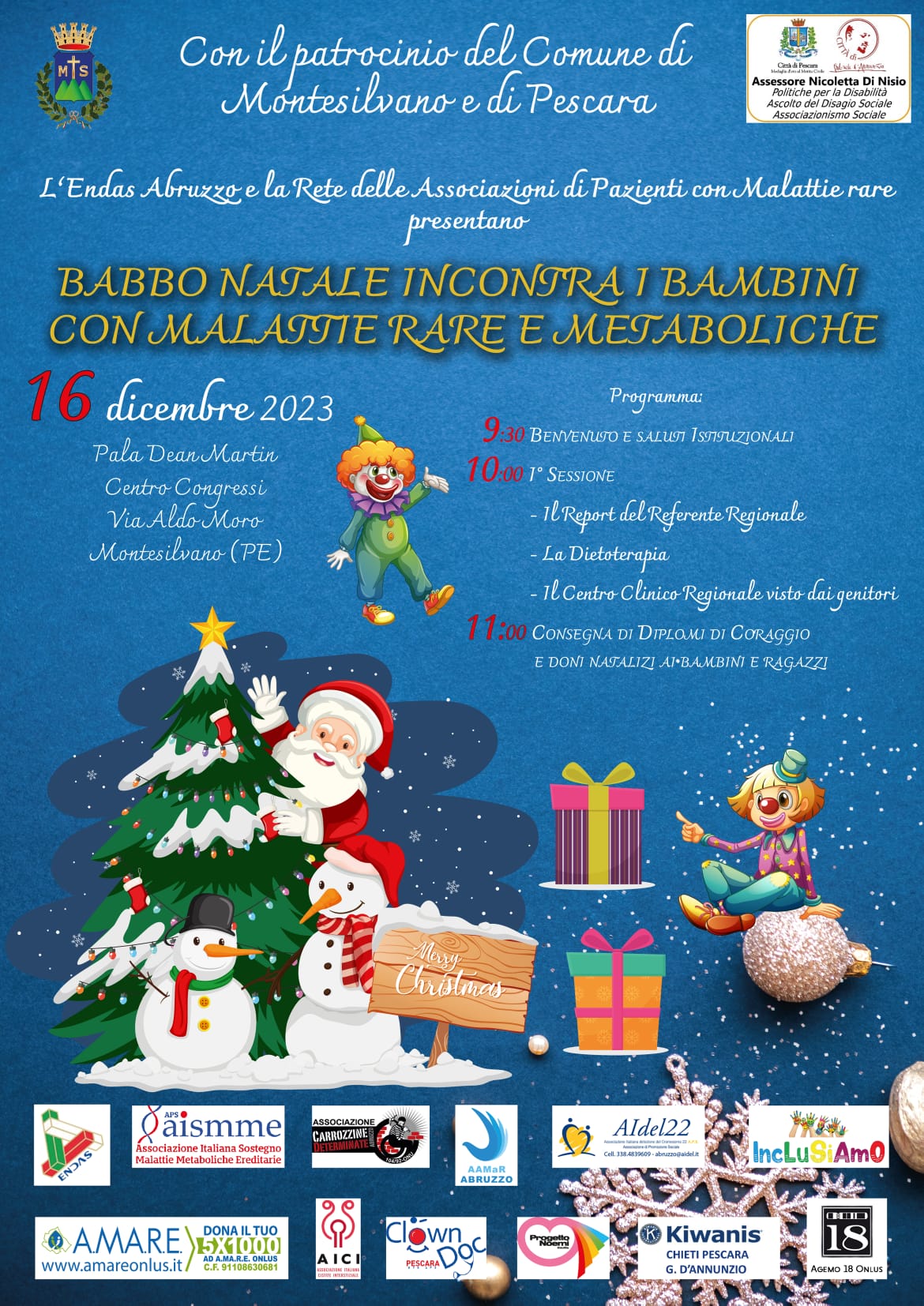 Babbo Natale incontra i Bambini con Malattie Rare e Metaboliche