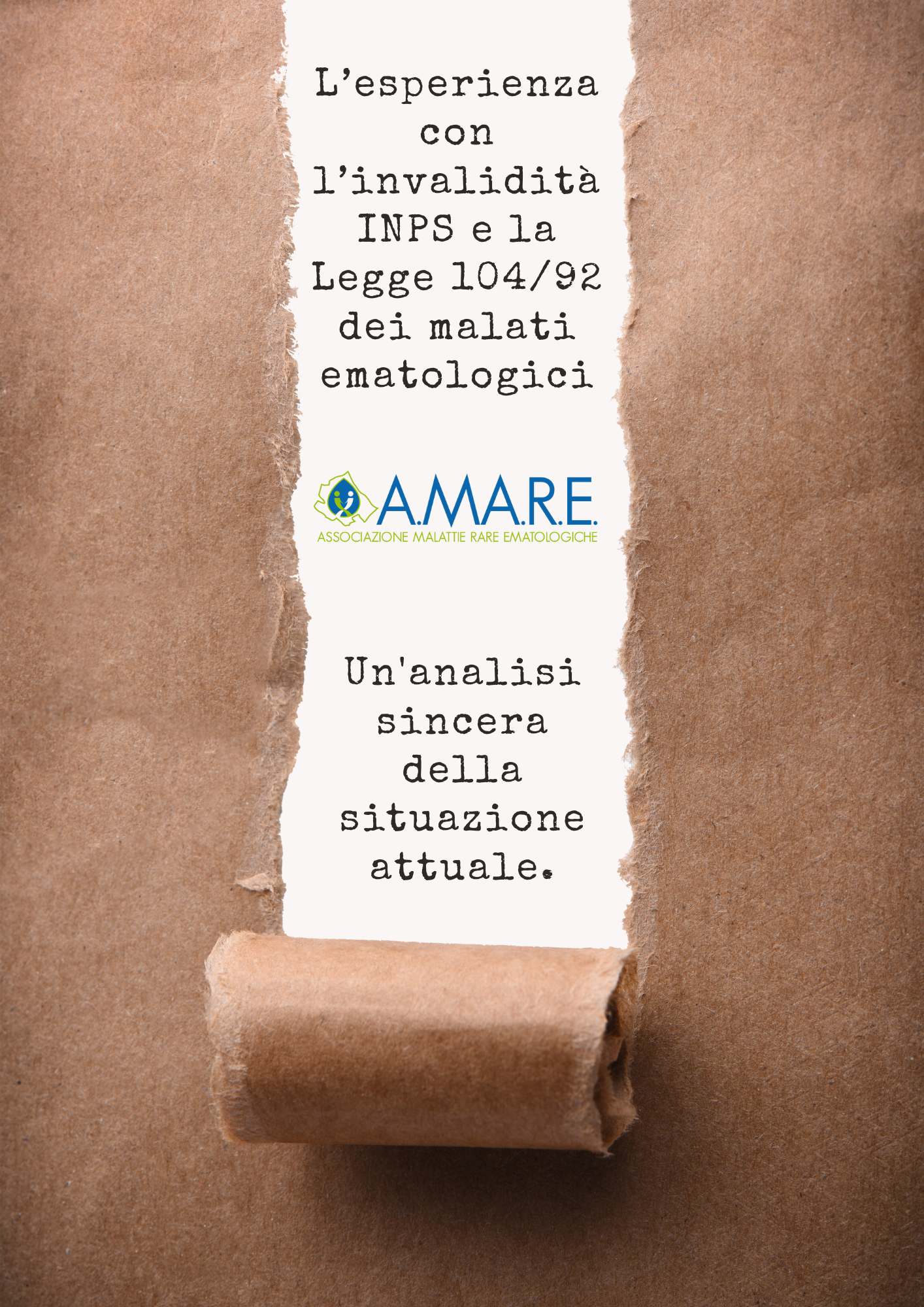 Opuscolo dai dati della Survey  "l’invalidità e la Legge 104/92"